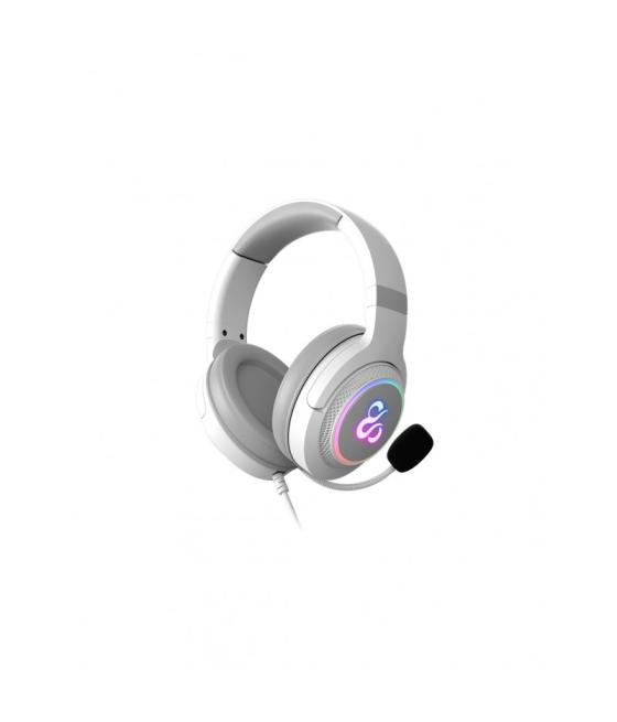 Auriculares gaming newskill sobek inalambrico rgb blanco