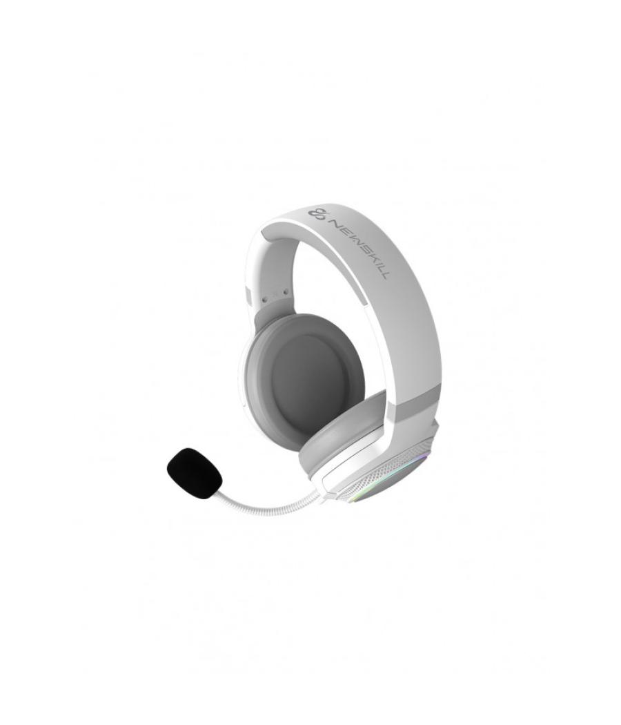 Auriculares gaming newskill sobek inalambrico rgb blanco