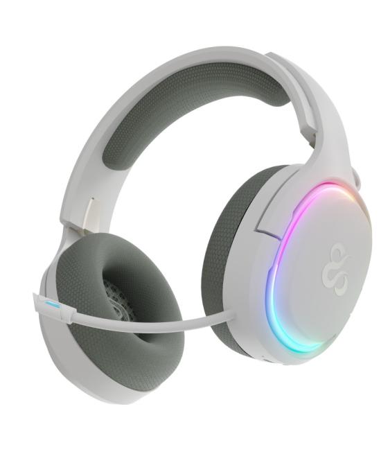 Auriculares gaming newskill aton v2 ivory inalambrico rgb blanco
