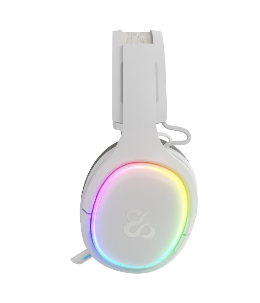 Auriculares gaming newskill aton v2 ivory inalambrico rgb blanco