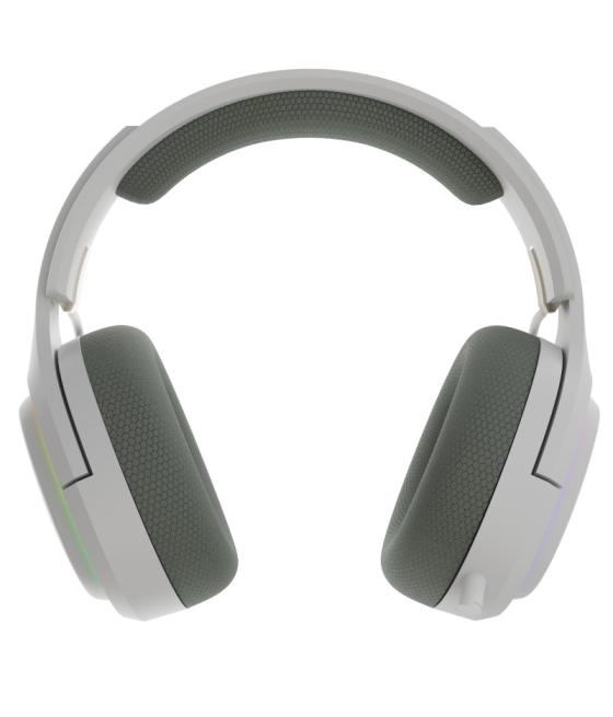 Auriculares gaming newskill aton v2 ivory inalambrico rgb blanco