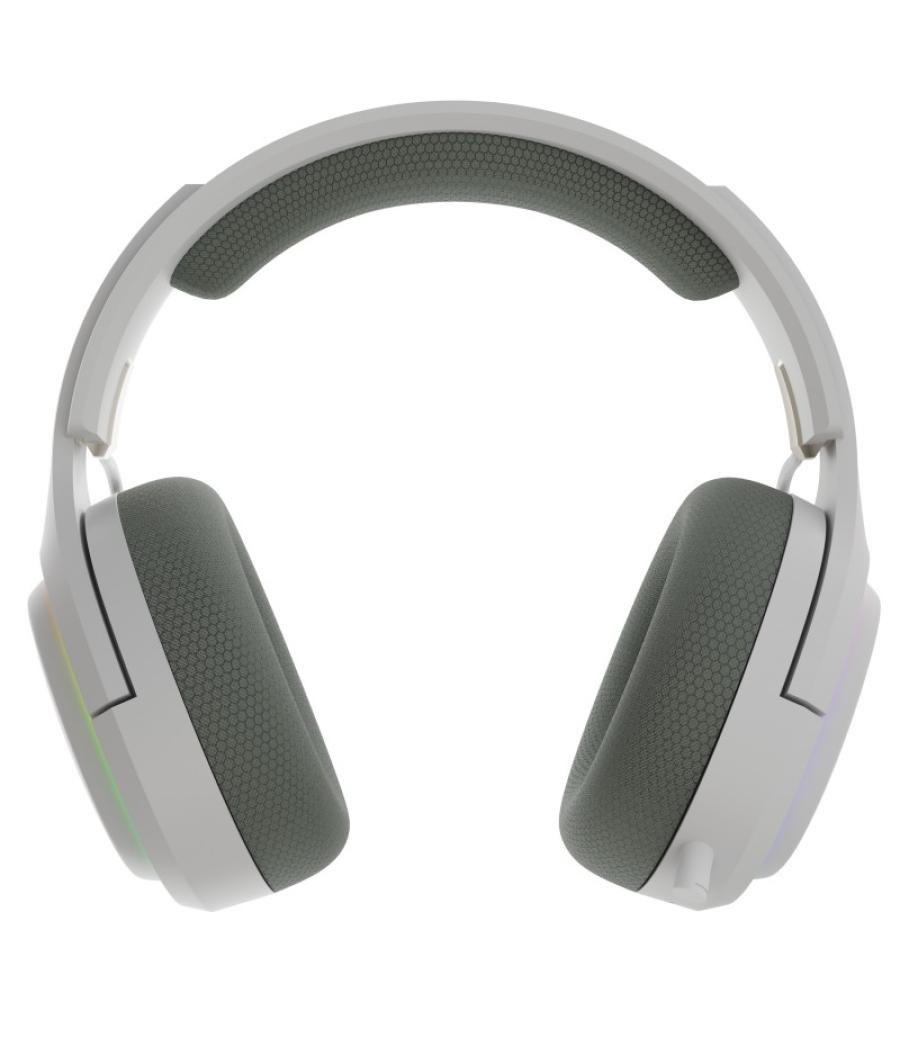Auriculares gaming newskill aton v2 ivory inalambrico rgb blanco