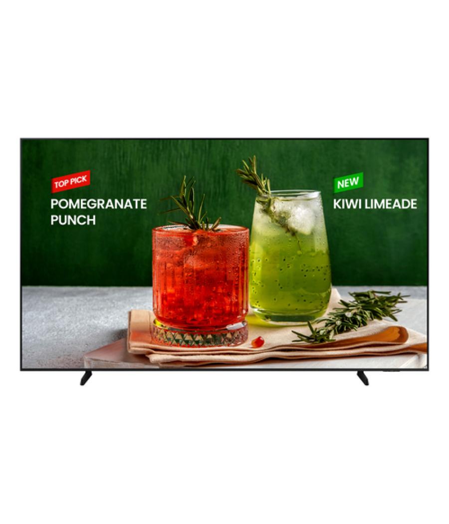 Samsung BE98D-H Pantalla plana para señalización digital 2,49 m (98") LED Wifi 4K Ultra HD Negro Procesador incorporado Tizen 16