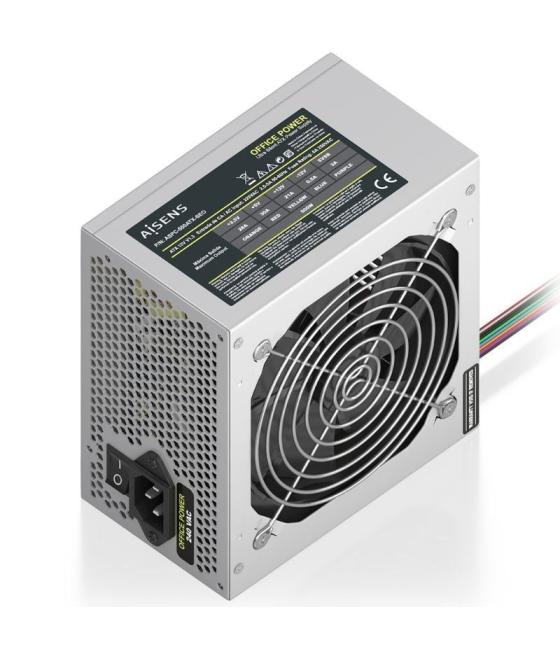Fuente de alimentación aisens aspc-500atx-seo/ 500w/ ventilador 12cm