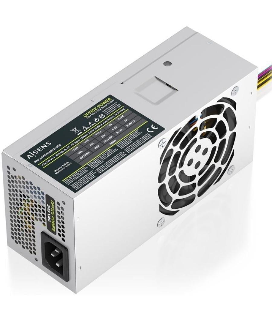 Fuente de alimentación tfx aisens aspc-500tfx-seo/ 500w/ ventilador 8cm