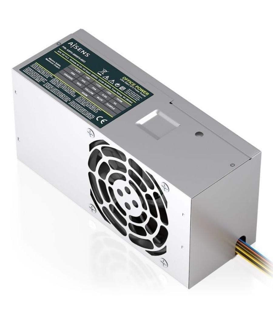 Fuente de alimentación tfx aisens aspc-500tfx-seo/ 500w/ ventilador 8cm