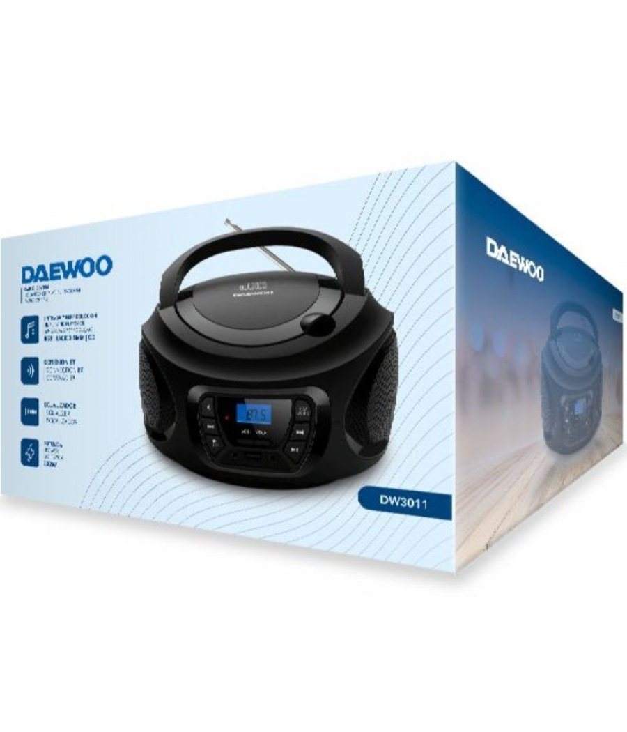 Radio cd daewoo dw3011/ 4w/ negro
