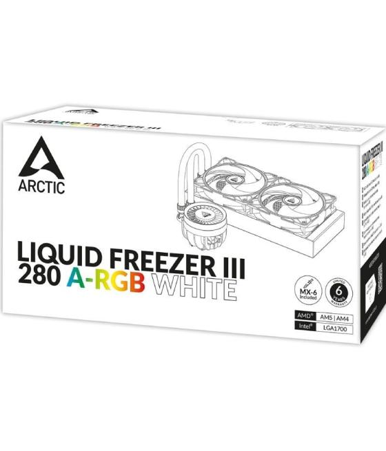 Sistema de refrigeración líquida arctic liquid freezer iii 280 a-rgb/ blanco