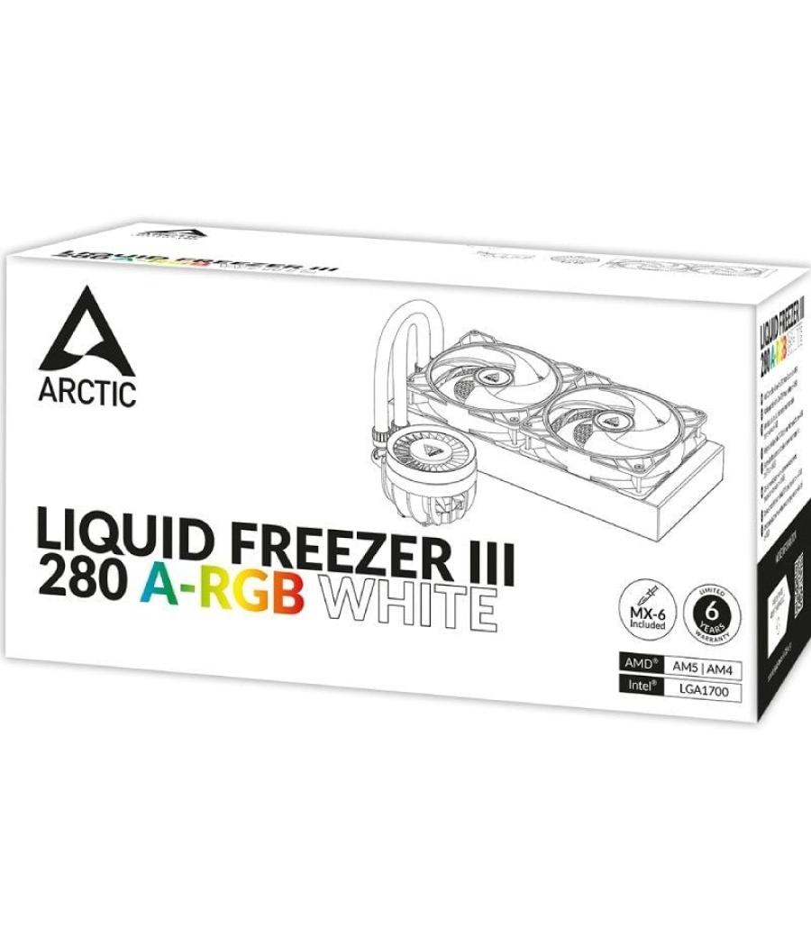 Sistema de refrigeración líquida arctic liquid freezer iii 280 a-rgb/ blanco