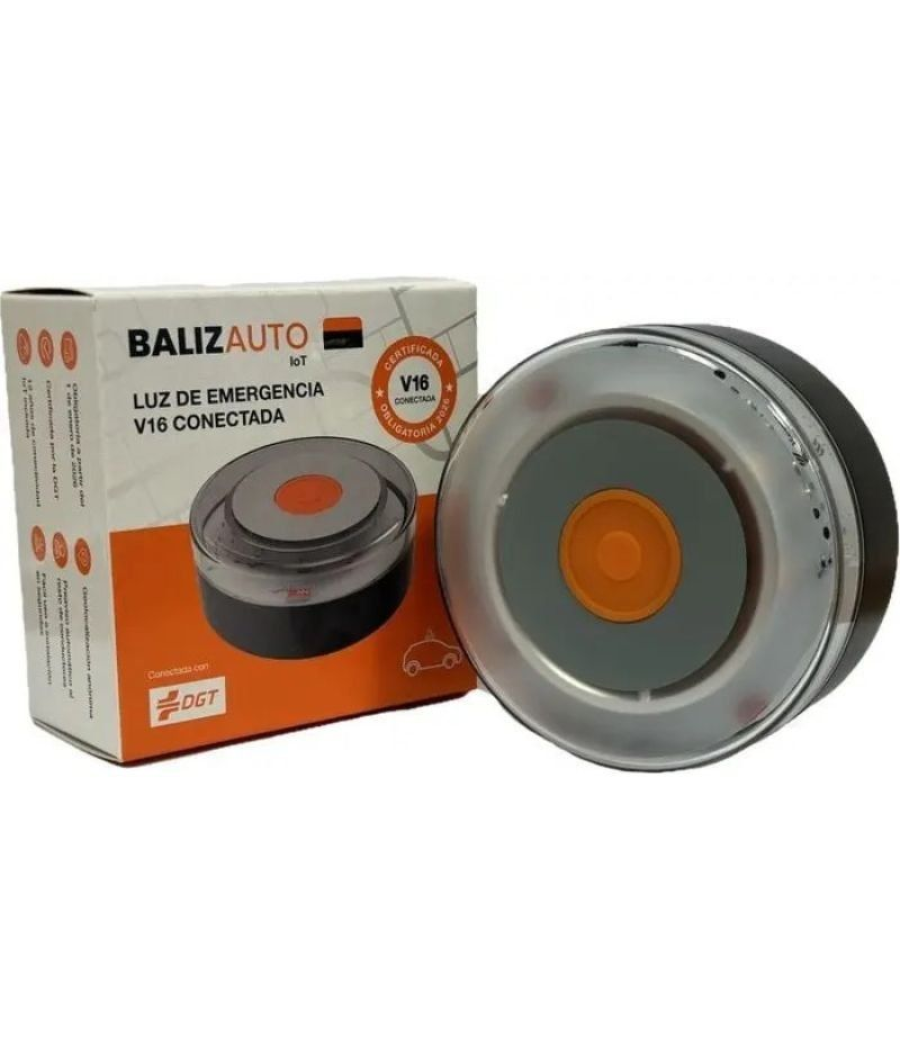 Luz baliza de emergencia para coche balizauto connected v16 pd-000093/ homologada/ base imantada/ geolocalizable/ funciona a pil