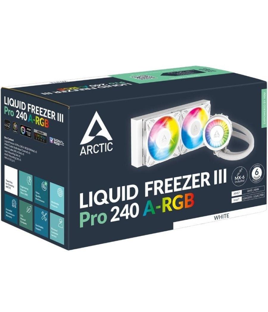 Sistema de refrigeración líquida arctic liquid freezer iii pro 240 a-rgb/ blanco