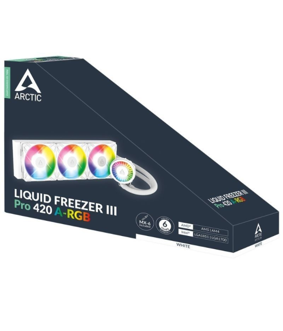 Sistema de refrigeración líquida arctic liquid freezer iii pro 420 a-rgb/ blanco
