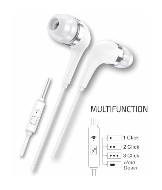 Auriculares intrauditivos tech one tech eartech tec1304/ con micrófono/ usb tipo-c/ blancos