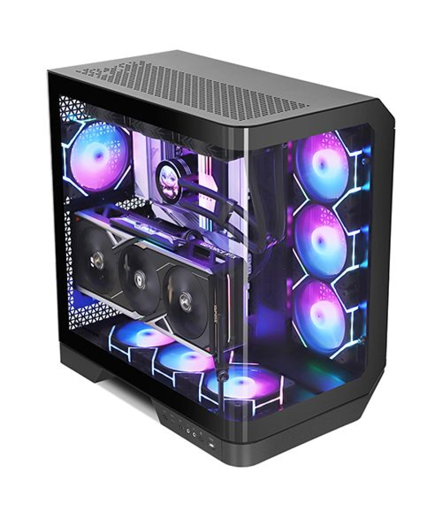 Caja semitorre atx dy570 rgb negro darkflash