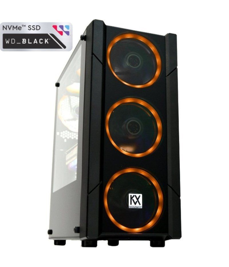 Pc gaming kvx phobos 2 ultra gamer edition intel core ultra 7-265kf/ 32gb/ 1tb ssd/ intel arc b580/ sin sistema operativo