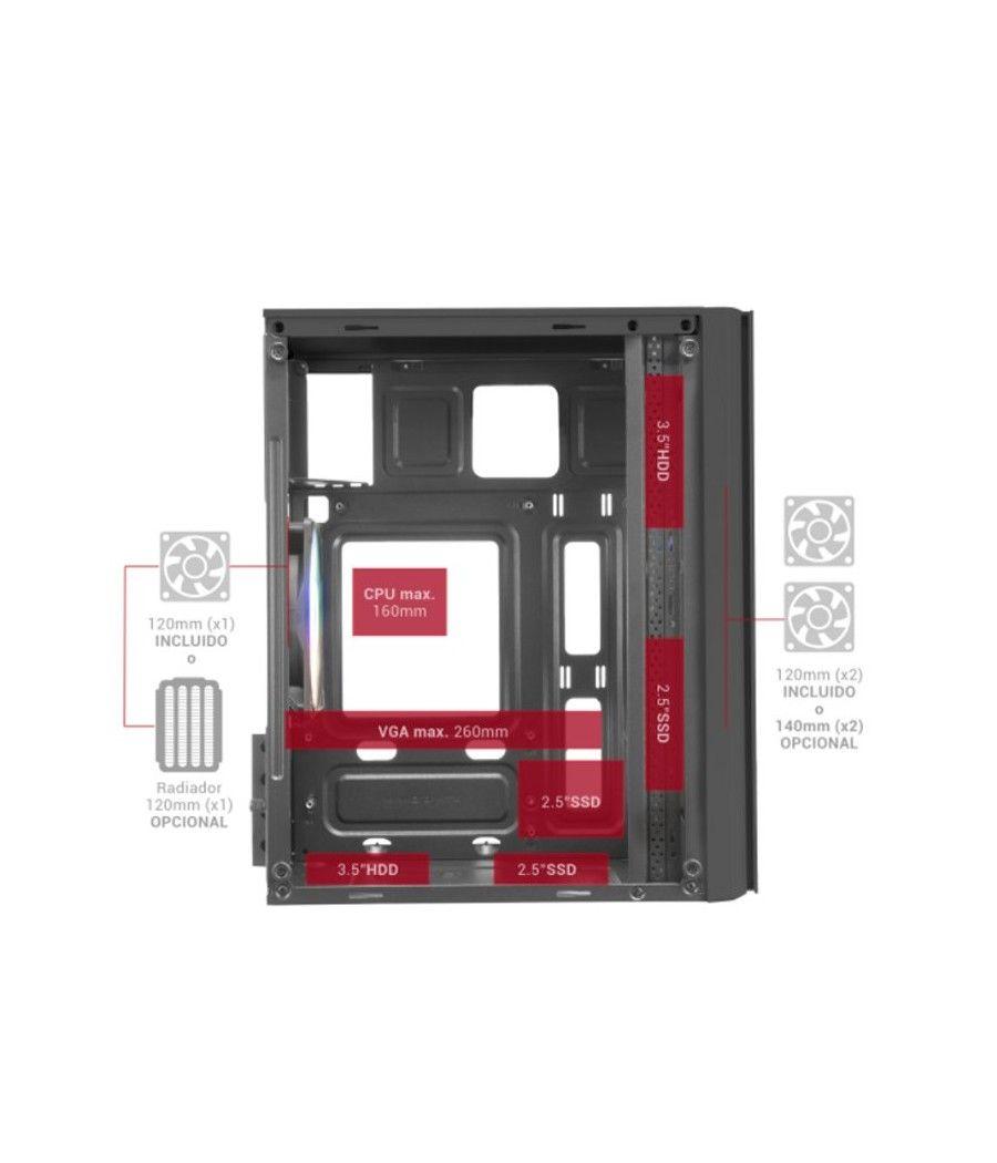 Mars Gaming caja MICRO-ATX MC300 BLACK - Imagen 14