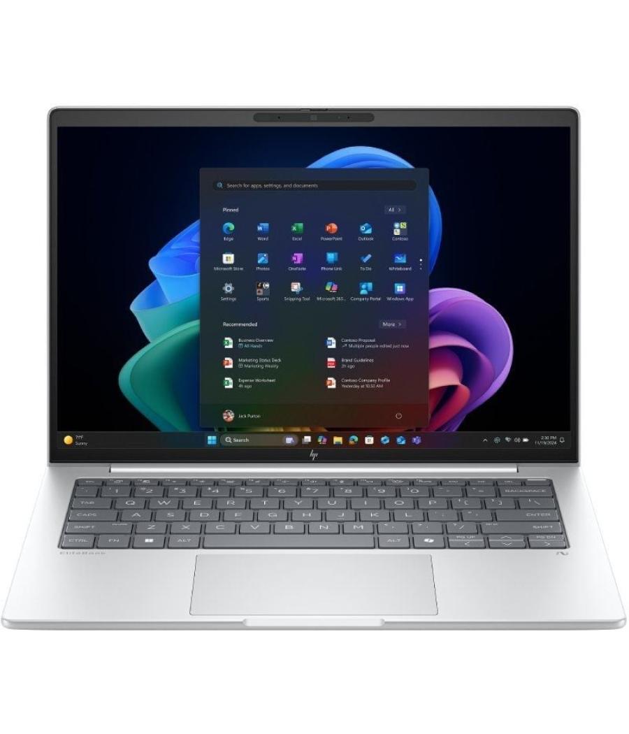 Portátil hp elitebook 8 g1i ad2z2et intel core ultra 7-258v/ 32gb/ 1tb ssd/ 14'/ win11 pro
