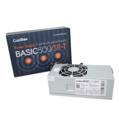 CoolBox BASIC500GR-T unidad de fuente de alimentación 500 W 20+4 pin ATX TFX Gris