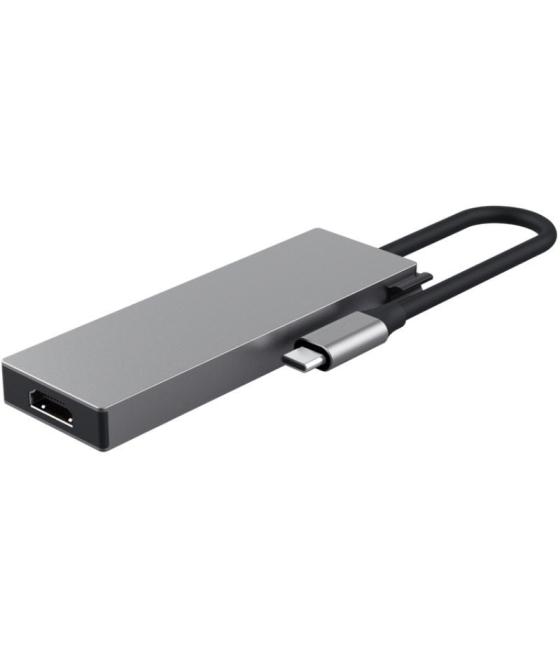 Docking usb tipo-c trust dalyx/ 2xusb/ 1xhdmi 4k/ 2xusb tipo-c/ gris