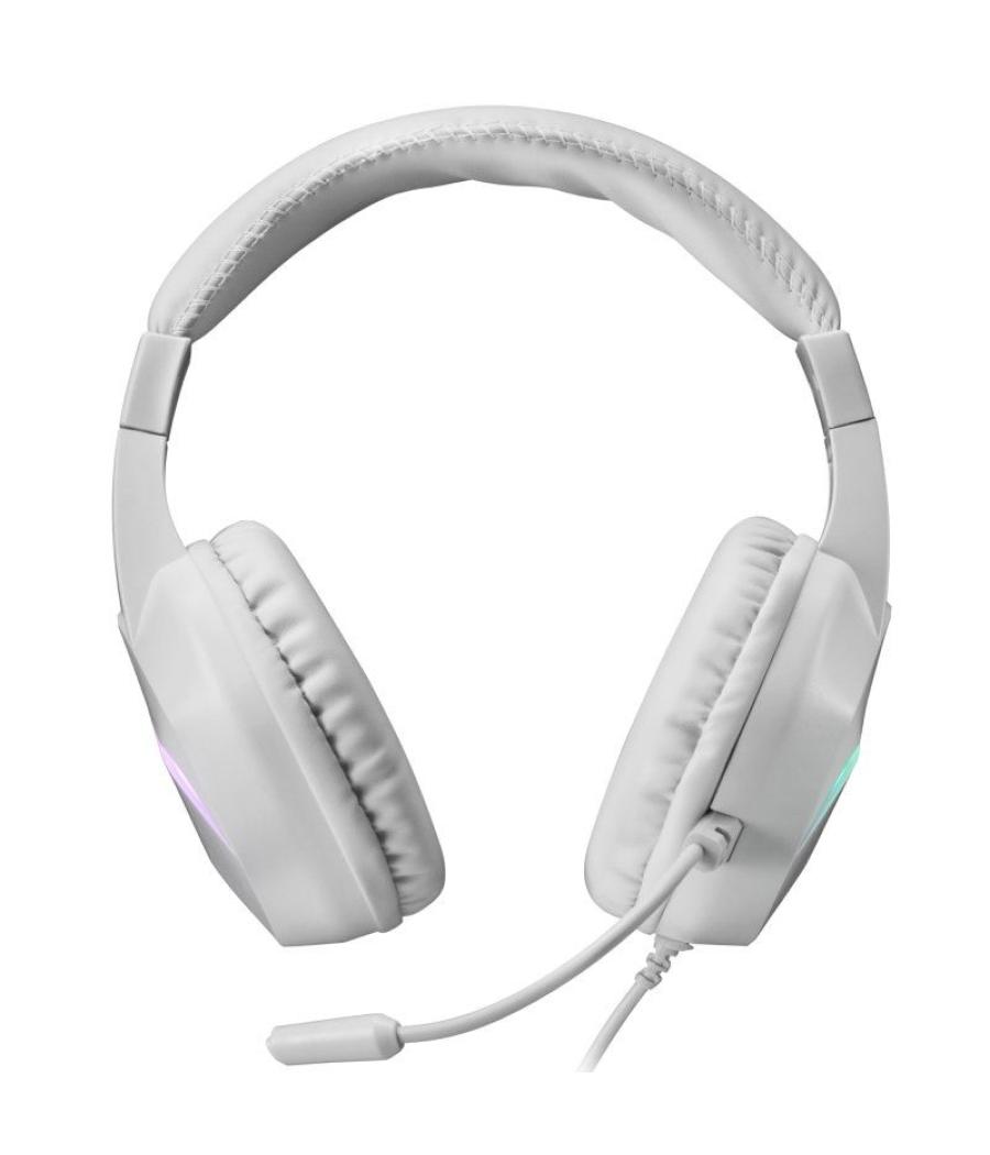 Auriculares gaming con micrófono mars gaming mh122/ jack 3.5/ blancos