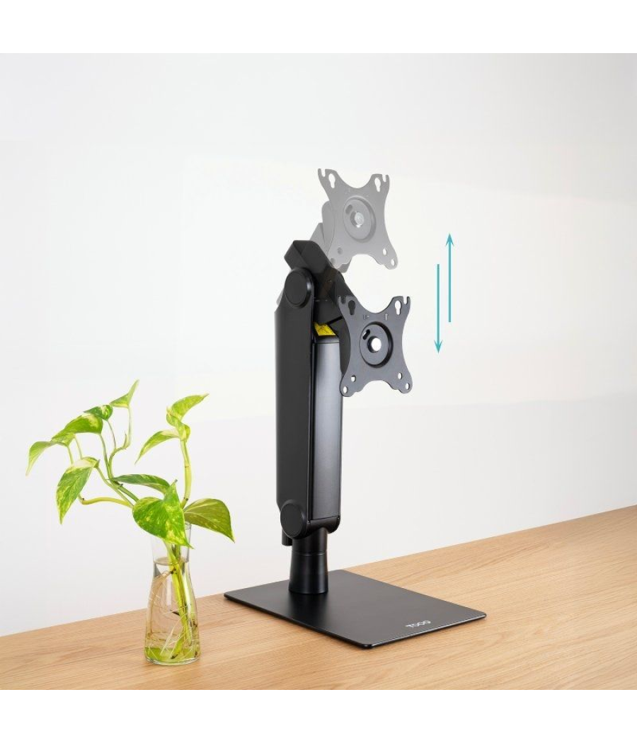Soporte de mesa para monitor tooq db1741tn-b/ giratorio/ inclinable/ hasta 8kg