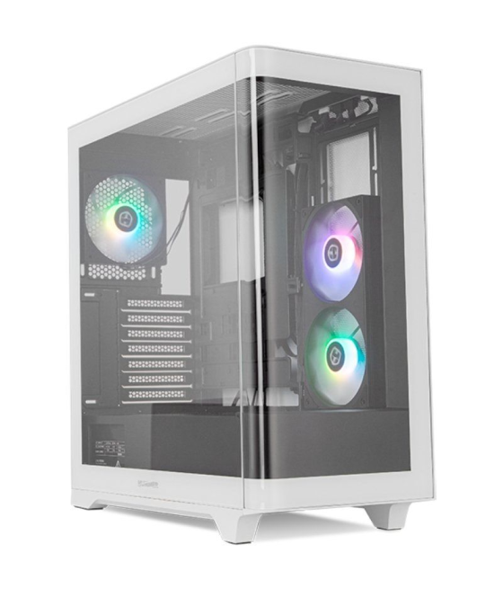 Caja gaming semitorre nox hummer ether/ blanca y negra