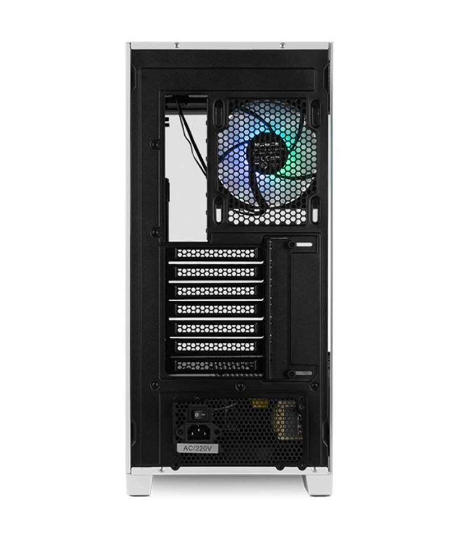 Caja gaming semitorre nox hummer ether/ blanca y negra