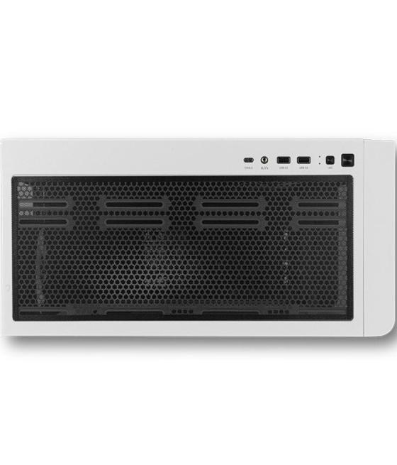 Caja gaming semitorre nox hummer ether/ blanca y negra