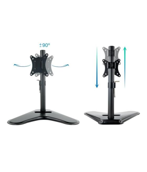 Soporte de mesa orientable/ inclinable tooq db1701tn-b para tv y portátil de 17-32'