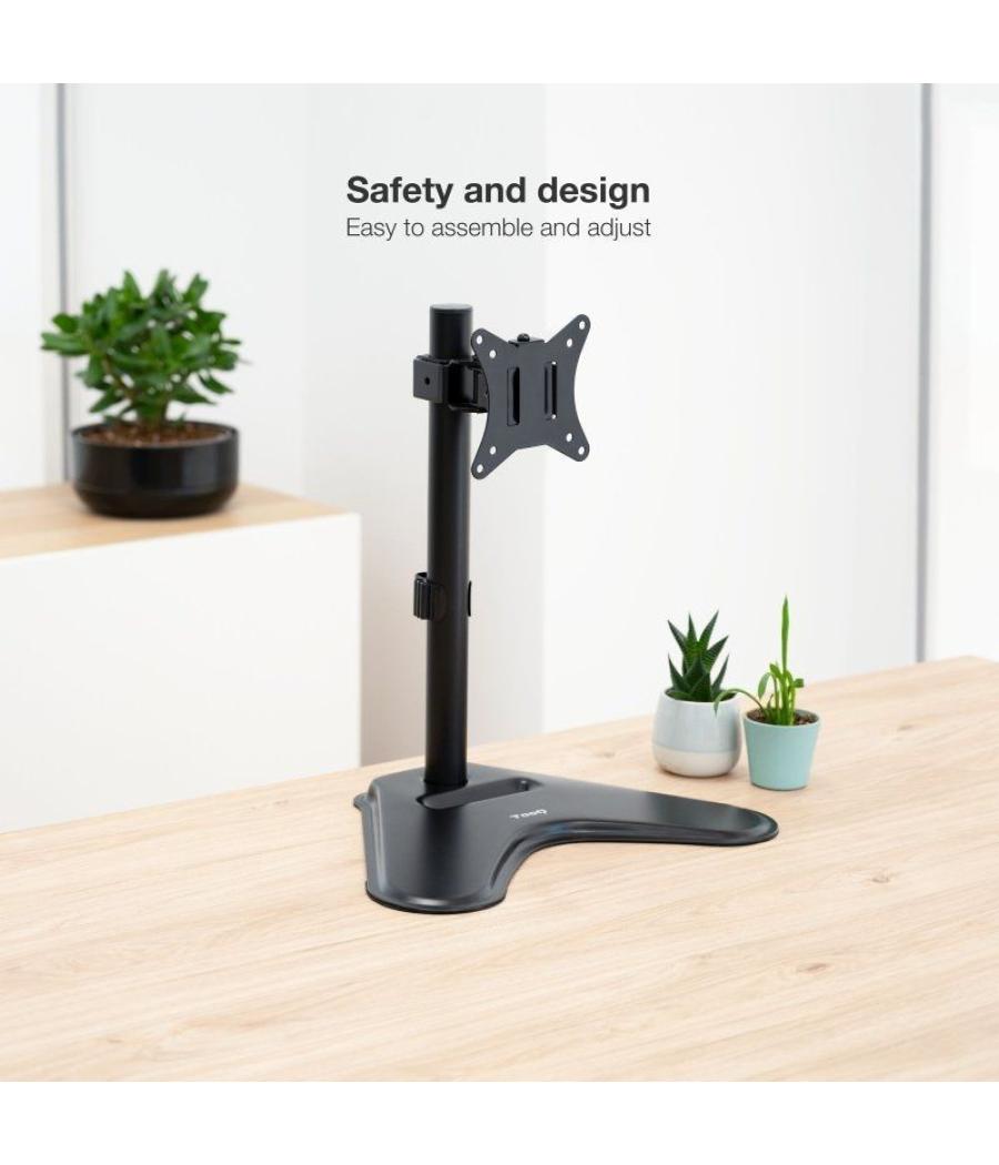 Soporte de mesa orientable/ inclinable tooq db1701tn-b para tv y portátil de 17-32'