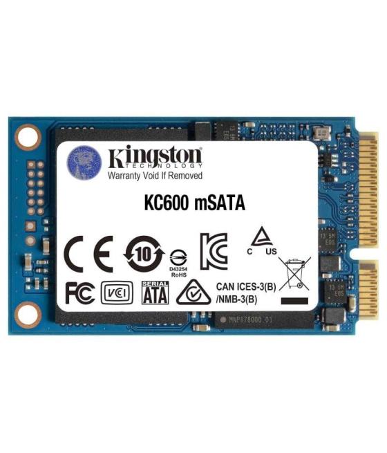 Disco ssd kingston kc600 1tb/ msata/ full capacity