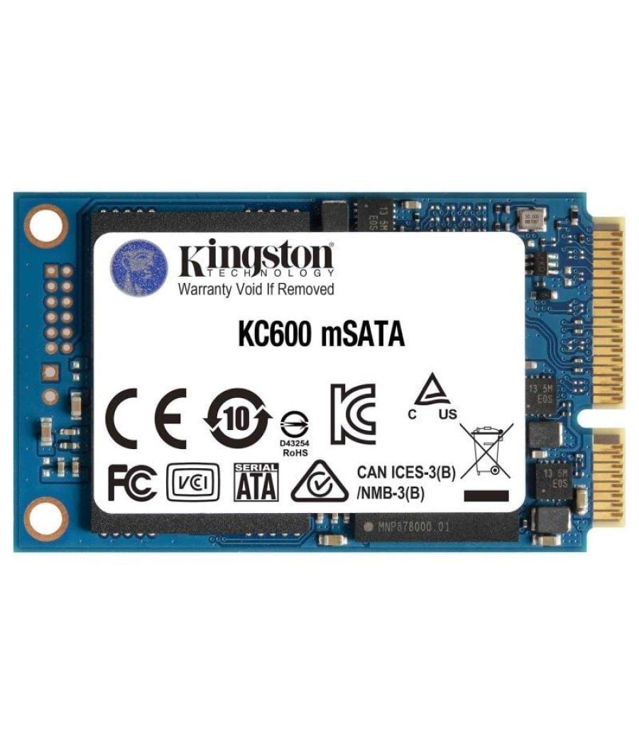 Disco ssd kingston kc600 1tb/ msata/ full capacity
