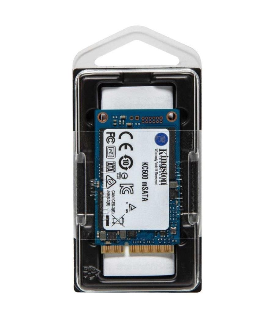 Disco ssd kingston kc600 1tb/ msata/ full capacity