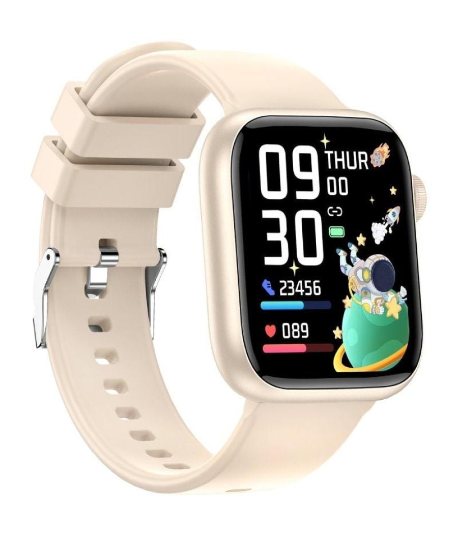 Smartwatch forever igo watch 3 jw-500/ notificaciones/ frecuencia cardíaca/ marfil