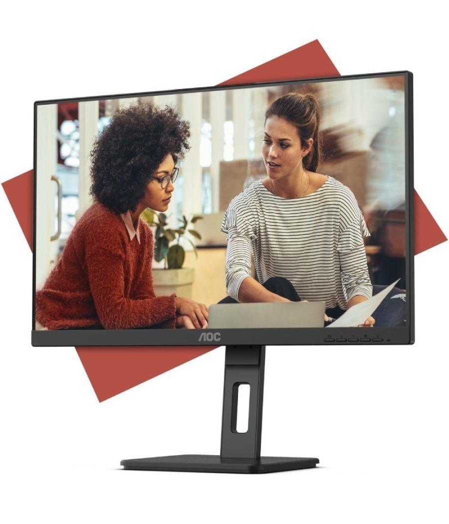 Monitor profesional aoc 27e3qaf 27'/ full hd/ multimedia/ regulable en altura/ negro