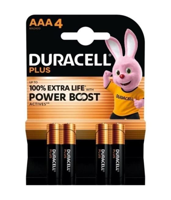 Pack de 4 pilas aaa duracell plus power boost dpblr3b4/ 1.5v/ alcalinas