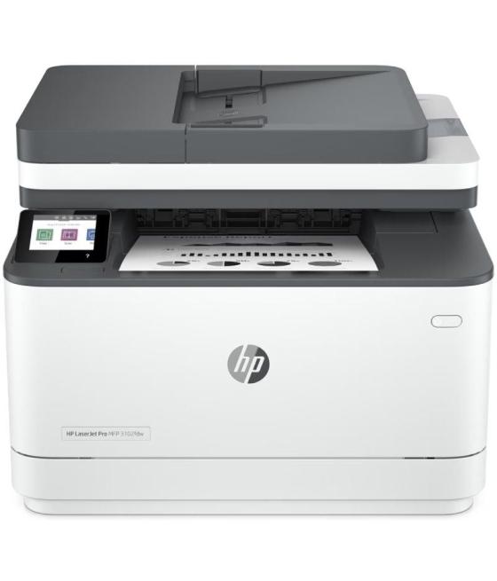 Multifunción láser monocromo hp laserjet pro 3102fdw wifi/ fax/ dúplex/ blanca