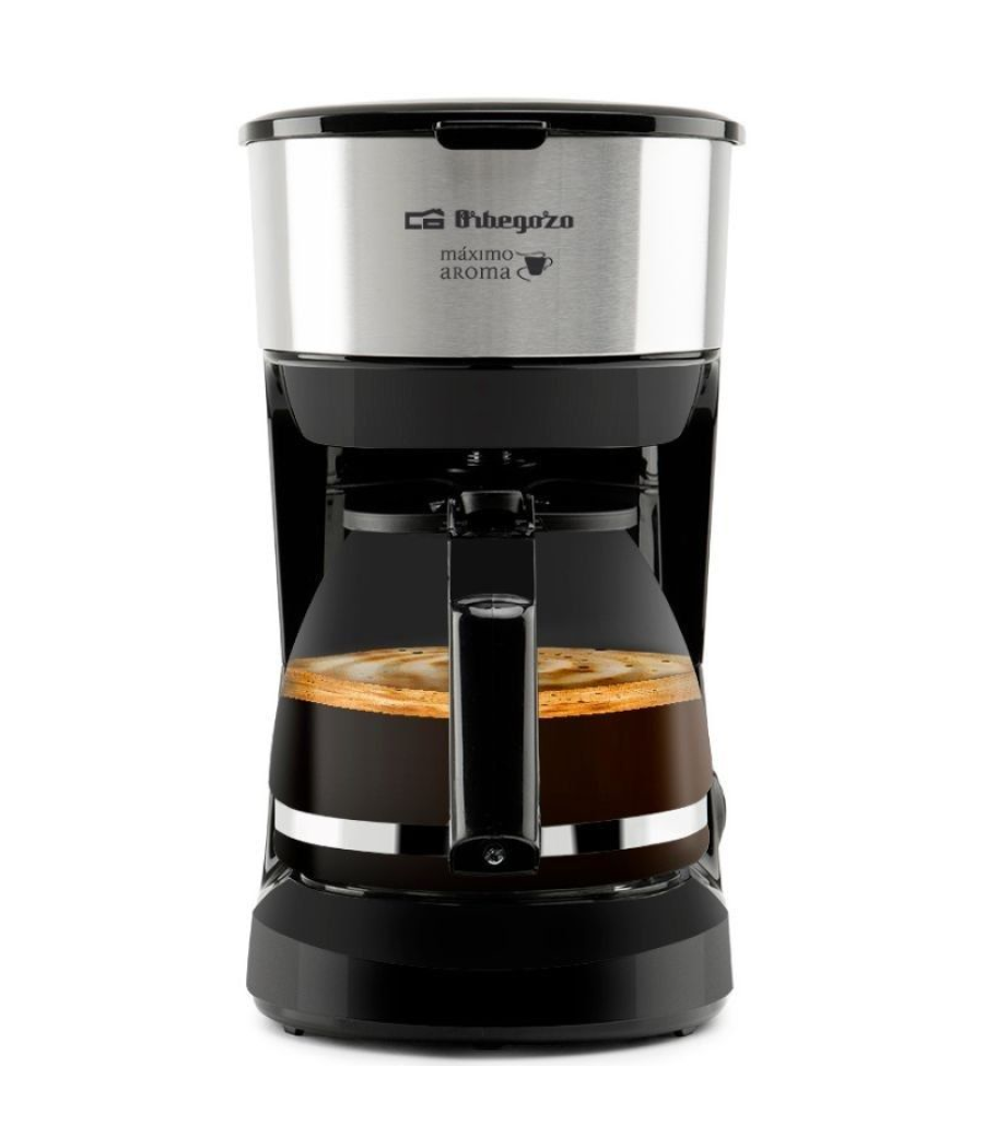 Cafetera de goteo orbegozo cg 4506/ 6 tazas/ negra y plata