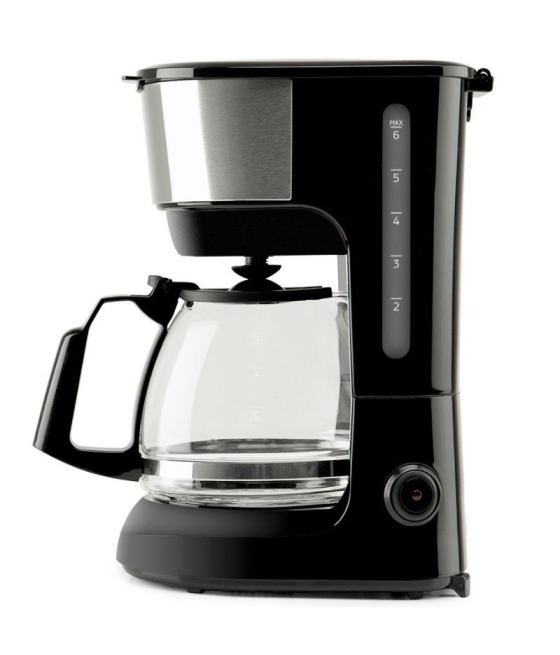 Cafetera de goteo orbegozo cg 4506/ 6 tazas/ negra y plata