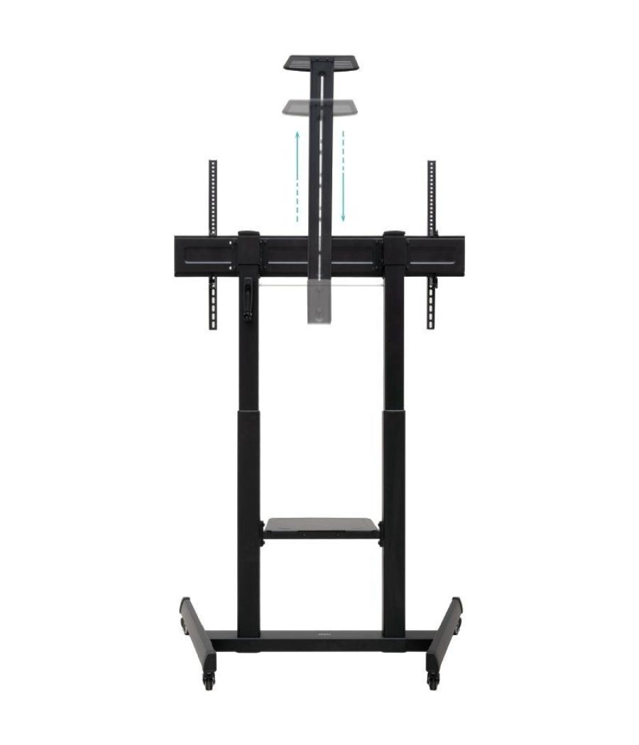 Soporte de suelo inclinable con ruedas tooq fs20406hm-b para tv de 60-100'/ hasta 120kg