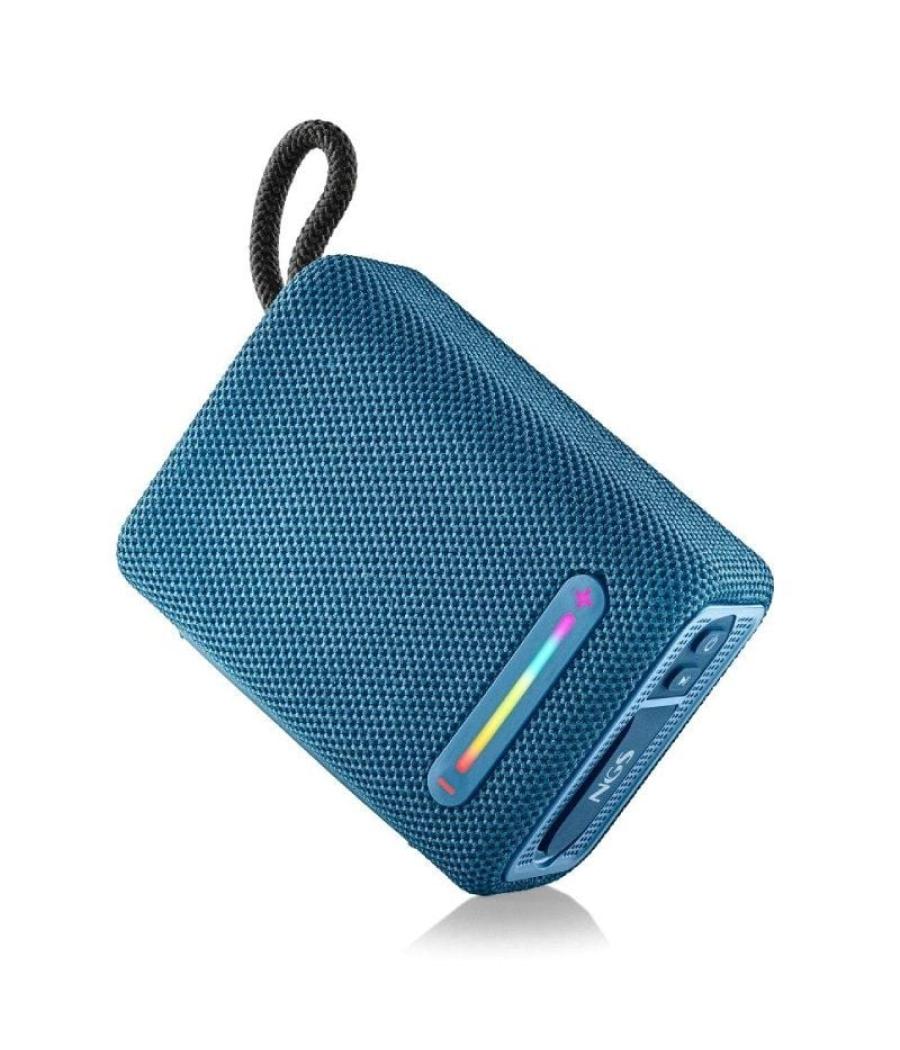 Altavoz con bluetooth ngs roller furia 1/ 15w/ 2.0/ azul