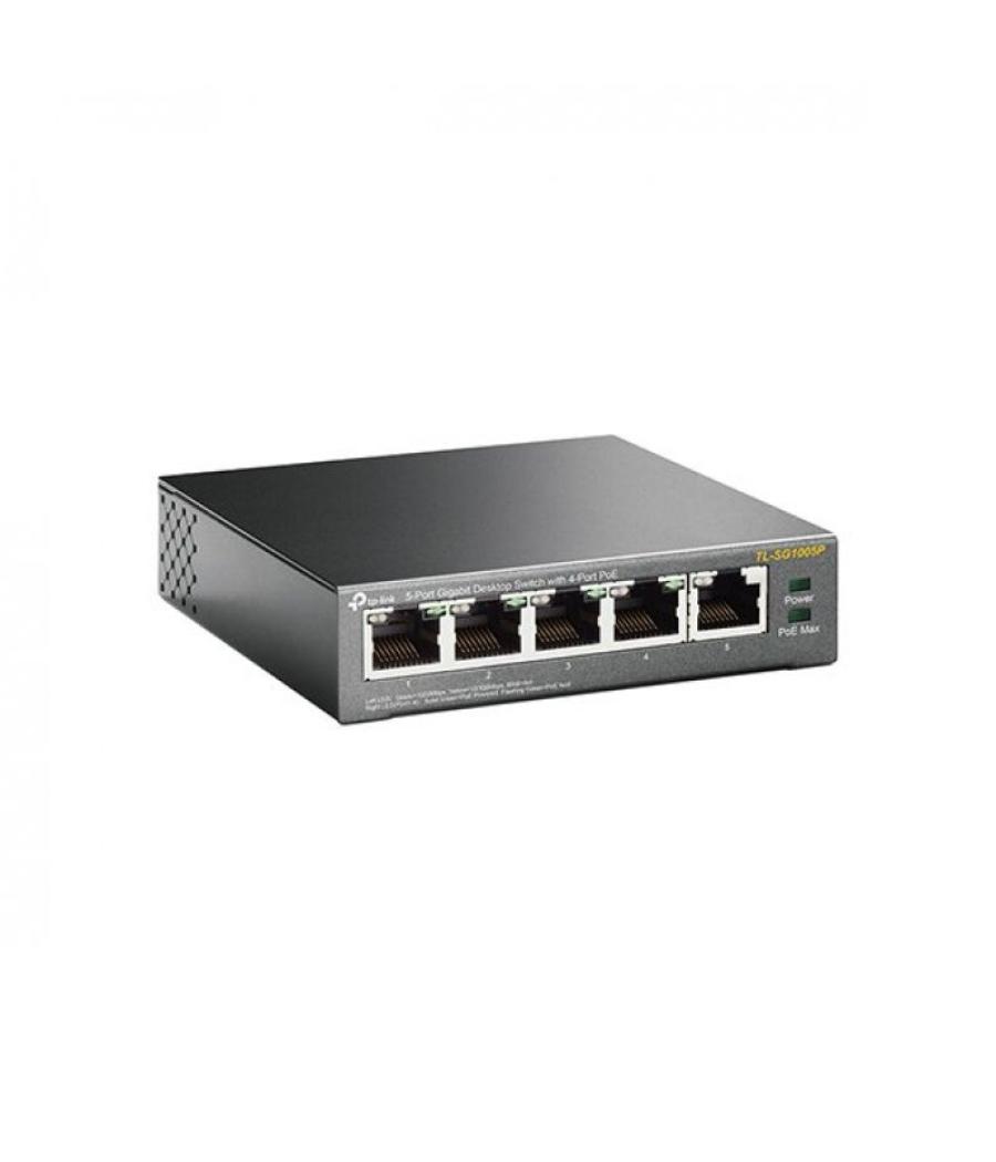 Switch tp-link tl-sg1005p 5 puertos/ rj-45 10/100/1000 poe