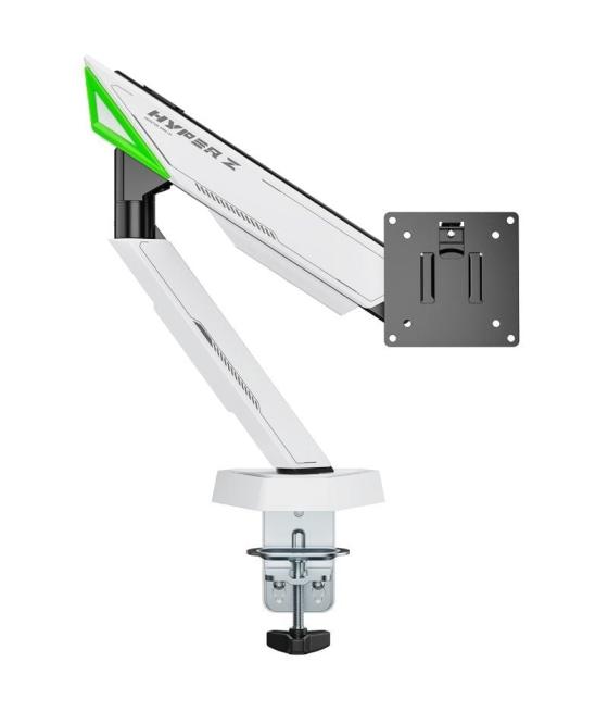 Soporte de mesa gaming con contrapeso para monitor aisens dt49tsr-343/ giratorio/ inclinable/ hasta 16kg