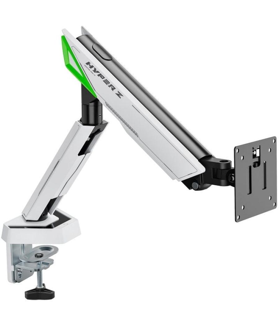 Soporte de mesa gaming con contrapeso para monitor aisens dt49tsr-343/ giratorio/ inclinable/ hasta 16kg