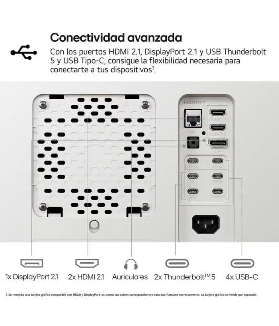 Monitor gaming ultraparonámico curvo lg ultragear 40u990a-w 40'/ 5k2k/ multimedia/ 1ms/ 120hz/ ips/ regulable en altura/ blanco
