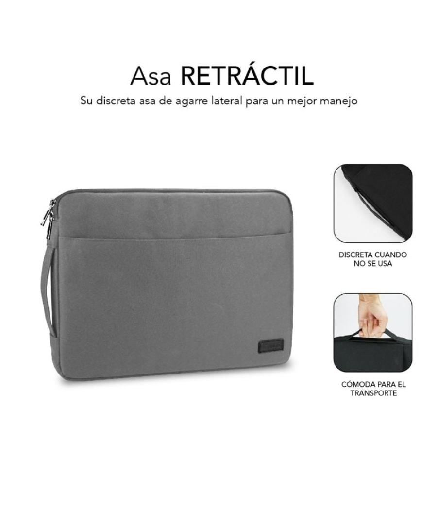 Funda subblim urban laptop sleeve para portátiles hasta 15.6'/ gris