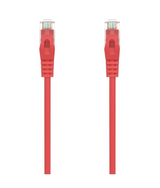 Cable de red rj45 awg24 utp aisens a145-0557 cat.6a/ lszh/ 30cm/ rojo