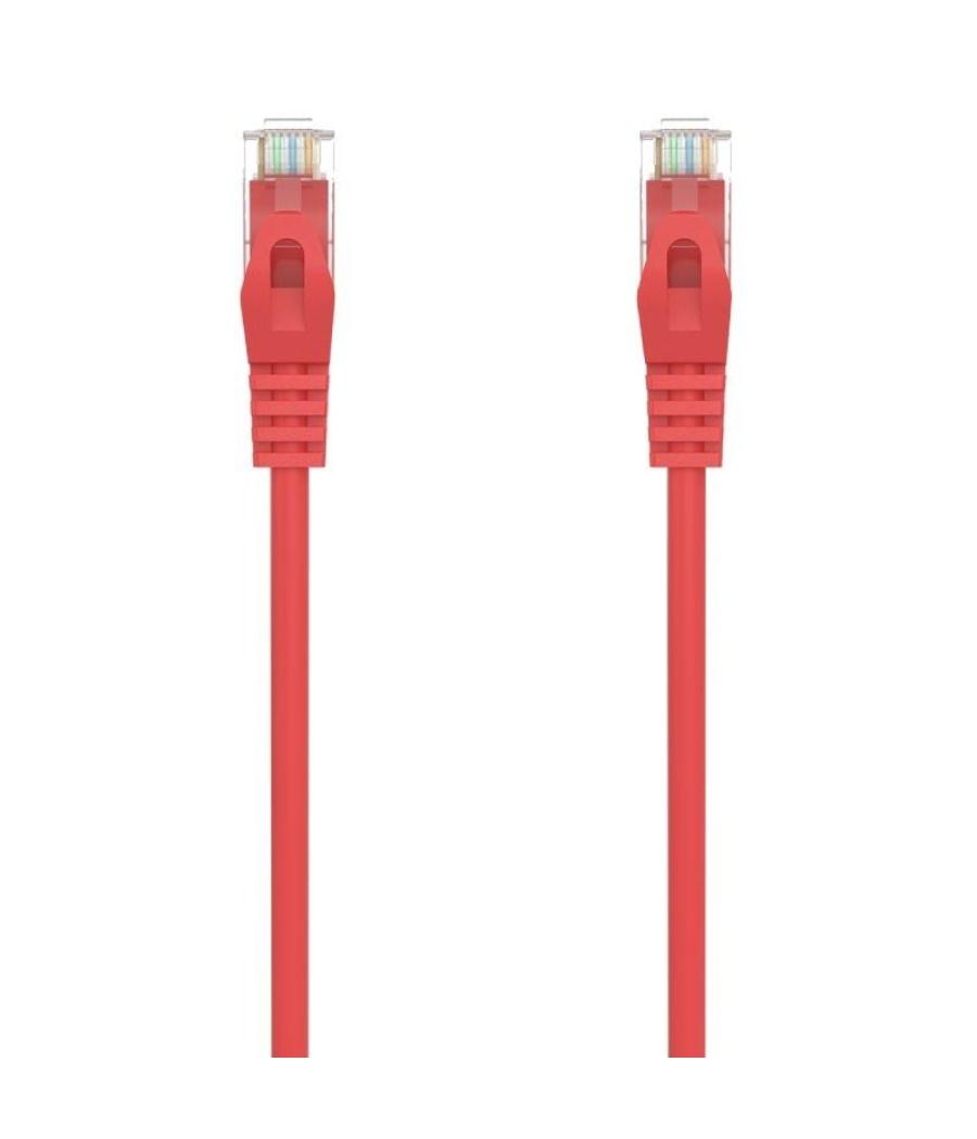 Cable de red rj45 awg24 utp aisens a145-0557 cat.6a/ lszh/ 30cm/ rojo