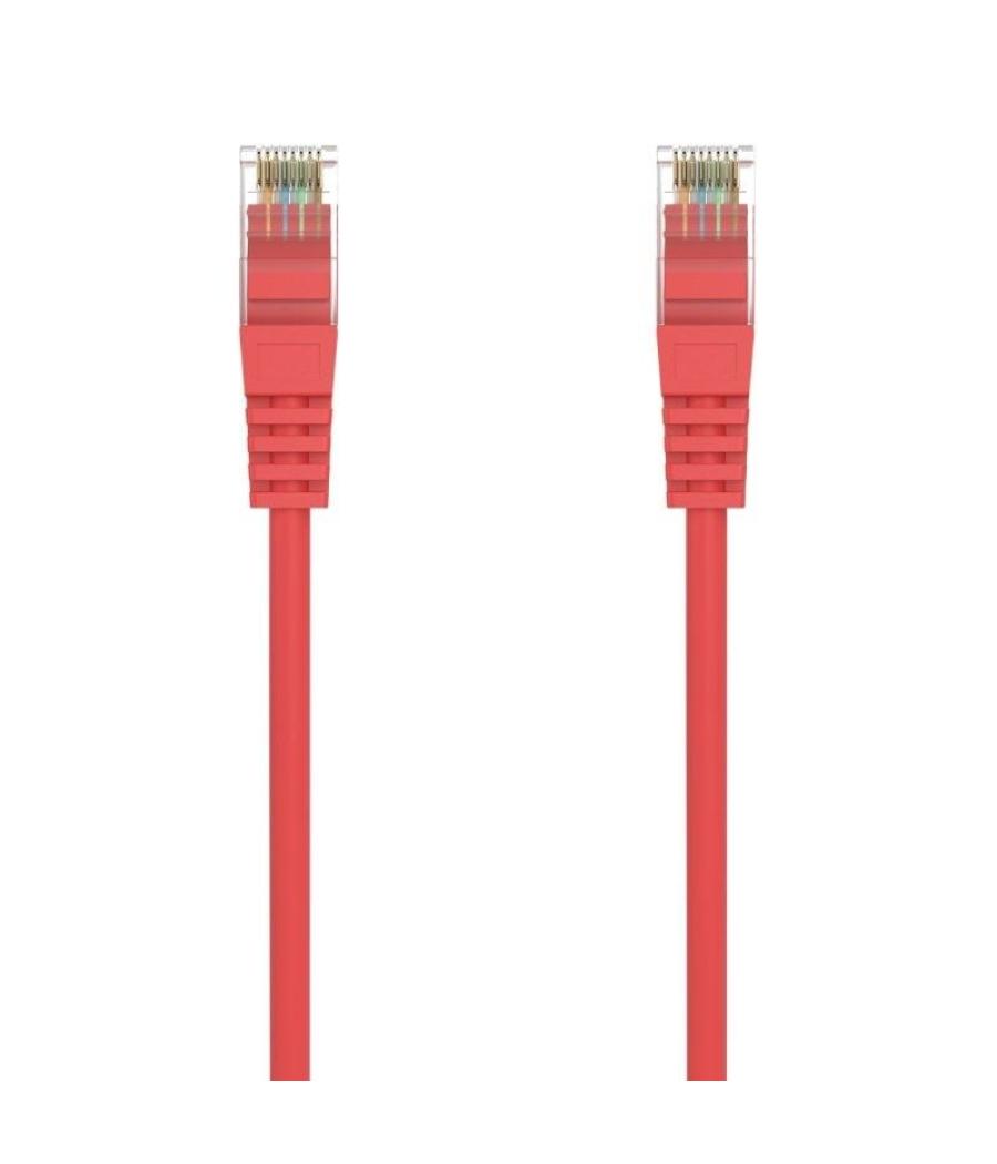 Cable de red rj45 awg24 utp aisens a145-0557 cat.6a/ lszh/ 30cm/ rojo