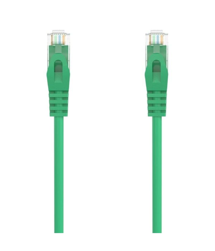 Cable de red rj45 awg24 utp aisens a145-0578 cat.6a/ lszh/ 30cm/ verde